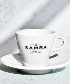 Samba Coffee Roasters cappuccino cup white website